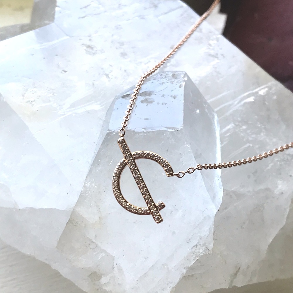 NADRI Neo Pave Small Pendant Necklace